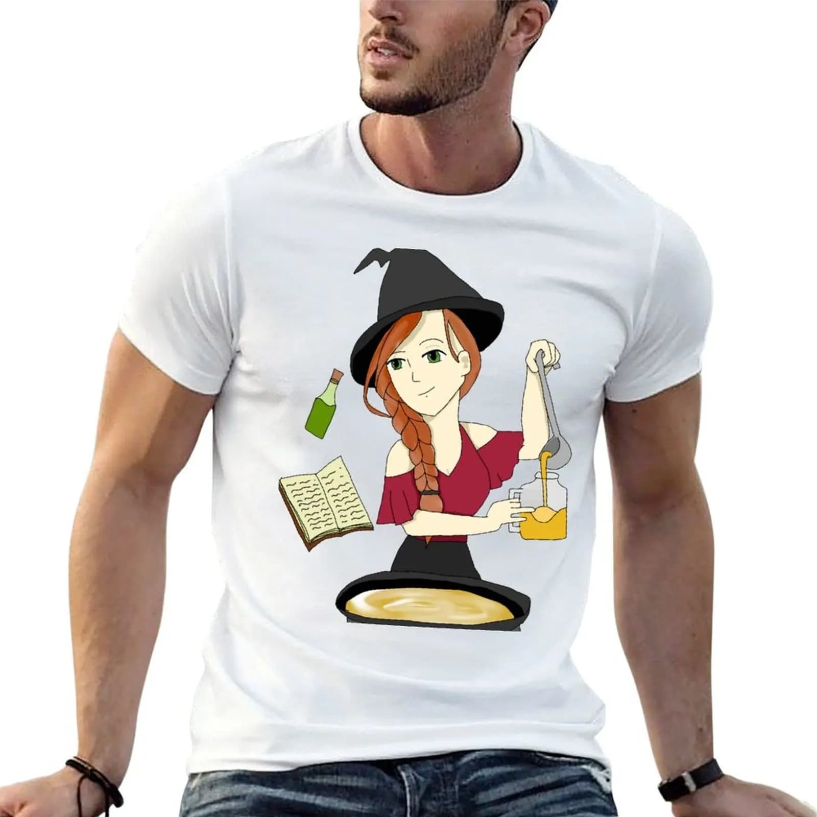 Modern Witch T-Shirt Luxury man plain mens vintage t shirts