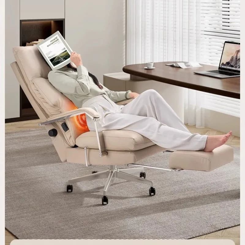 E76 Leather Boss Chair Office Chair Sofa Seat Ergonomic Backrest Gaming Computer Chair Comfortable