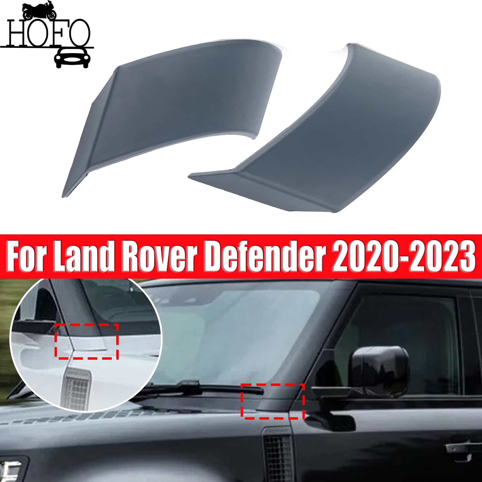 Front Left & Right A Pillar Lower Board Trim For Land Rover Defender 2020 - 2023