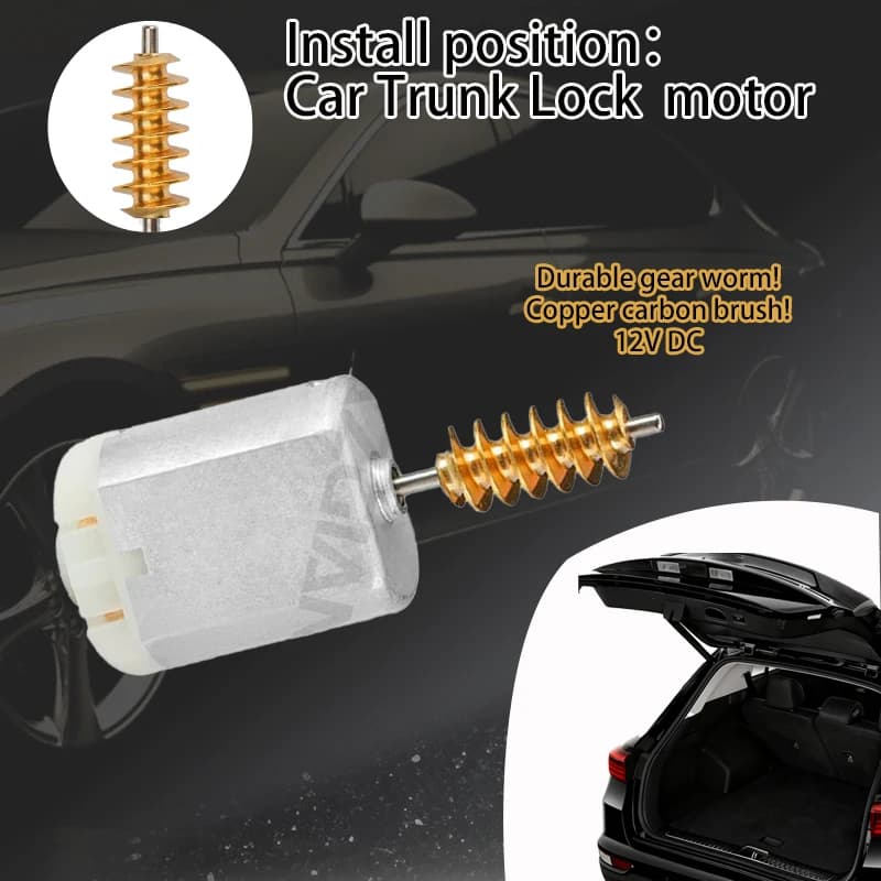 AZGIANT 0379 3D2624 For BMW Z4 E85 2.0i 2.5i 3.0Si/ Coupe E86 Car Trunk Lock Latch tailgate 12V DC motor copper gear worm repair