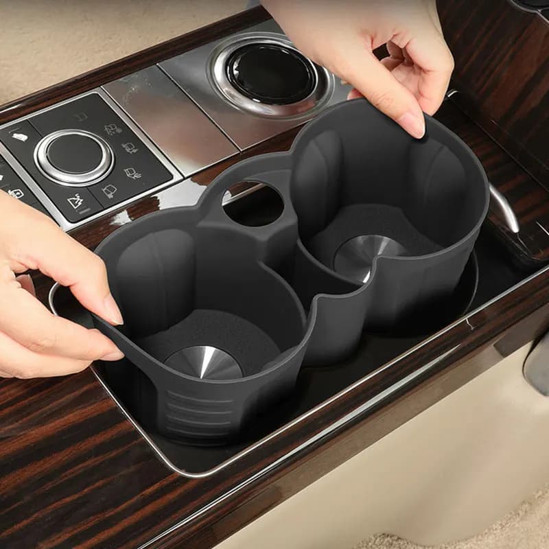 Silicone Car Central Control Water Cup Holder Coaster For Land Rover Range Rover Sport Executive Edition 2013-2026