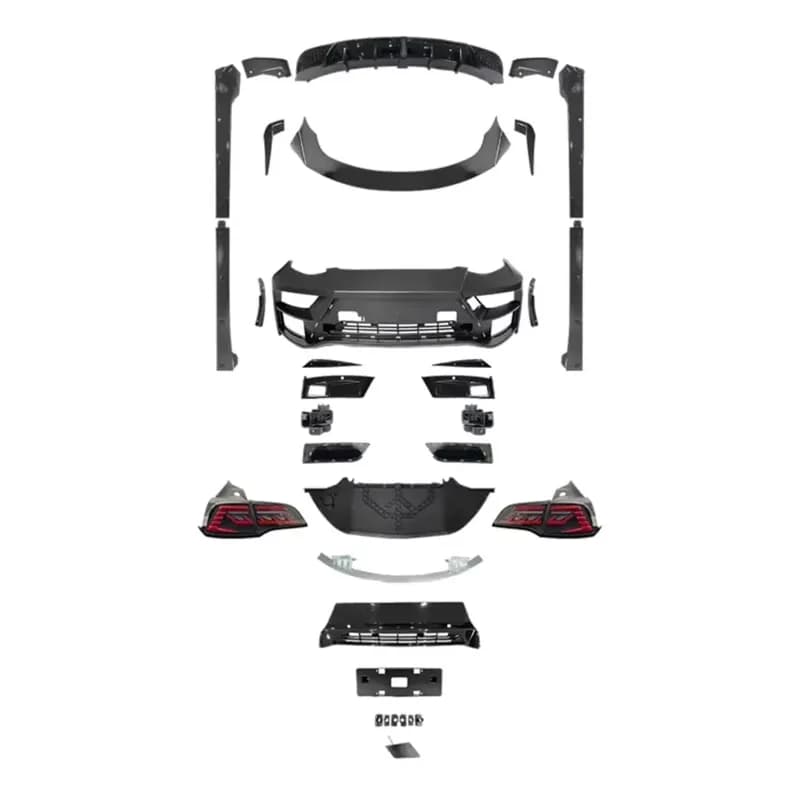 Stlf Car Body Kit For Model 3 Front Bumper Rear Spoiler Splitter Tailpiece Aerodynamic Components