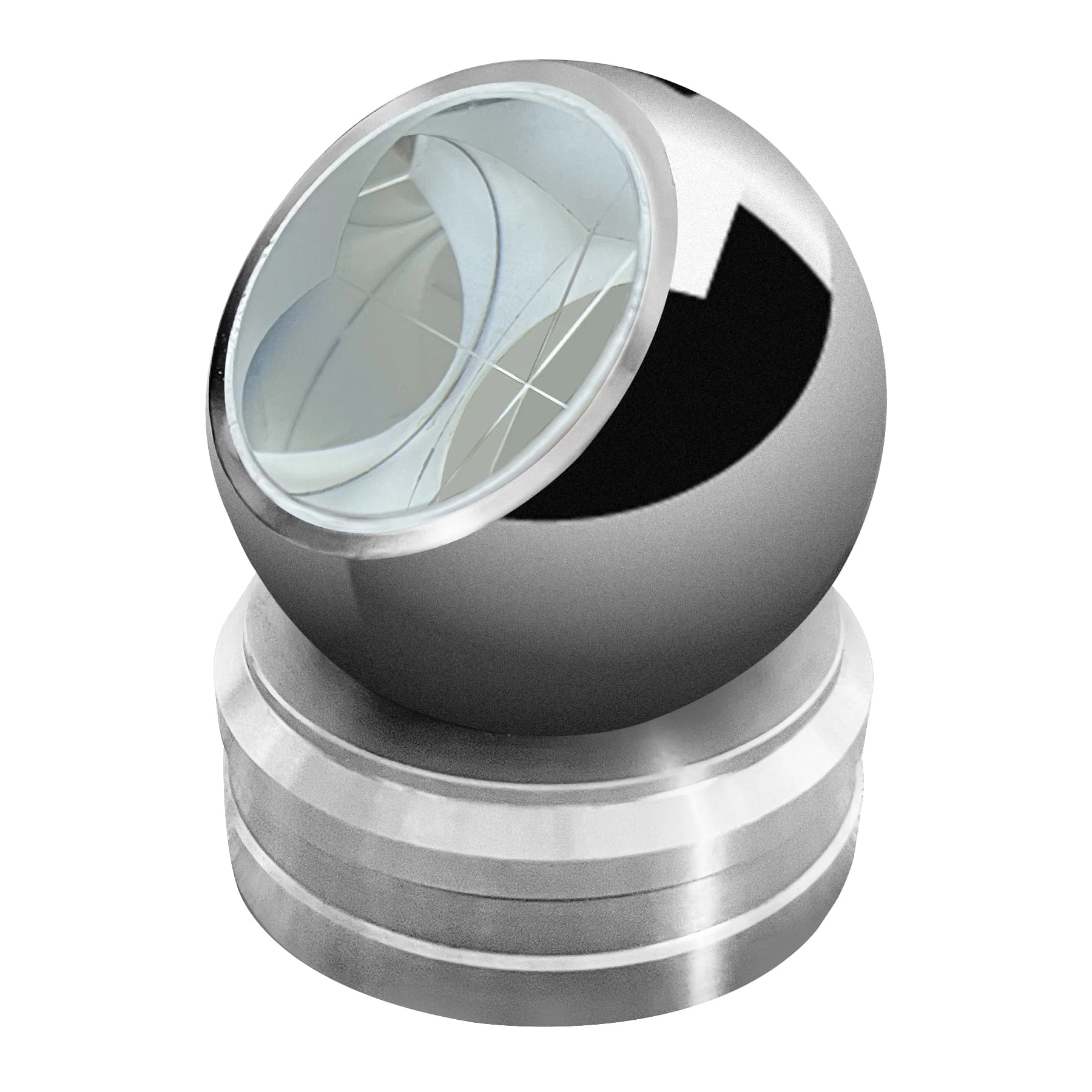 Diameter 38.1mm Silver Coated Reflective Ball Prism Mini Prism for Total Surveying Stations Mini Ball Prism with Magnetic Base