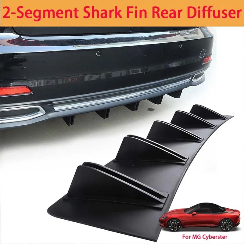 For MG Cyberster Shark Fin Rear Diffuser Split Chassis Spoiler Auto Aerodynamic Parts Aerodynamic Modification