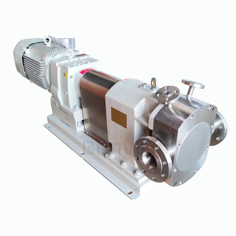 Industrial Heating Jacket Lobe Pump for High Viscosity Resin and Glue SS316L Rotary Rotor Pump for Chemical Adhesive Transfer