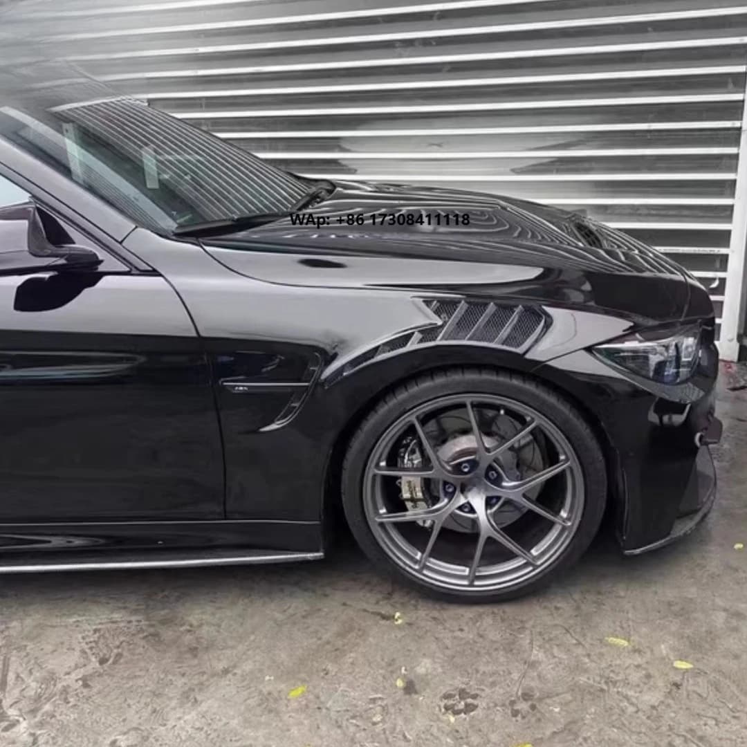 2014-2019 Upgraded Perfect Fitment M4 F82 Carbon Fiber Fender for F80 M3 Real Carbon Fiber Front Fender