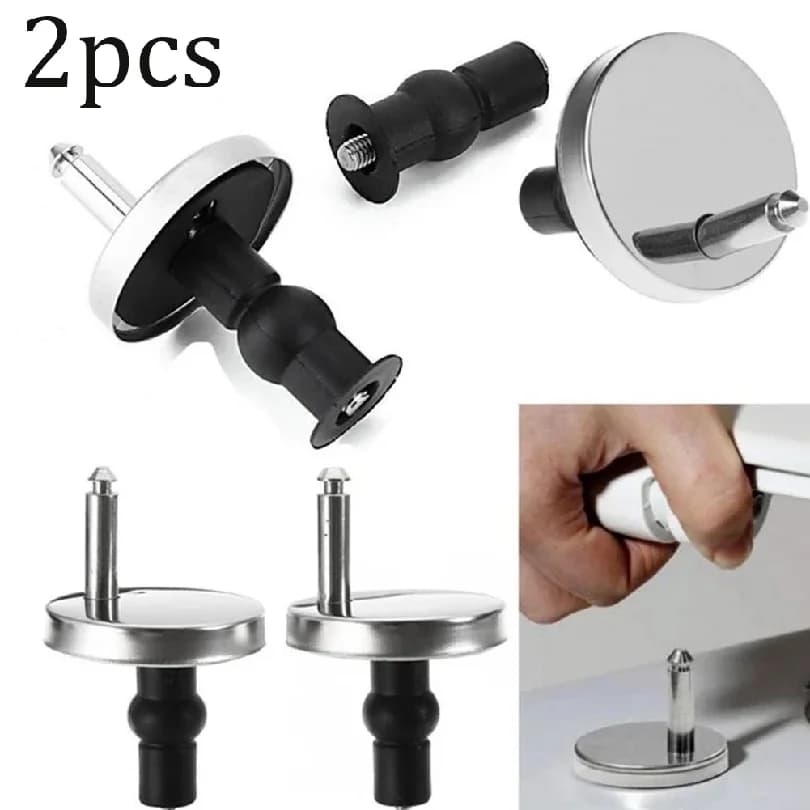2pcs Toilet Seat Hinges Top Close Soft Release Quick Fitting Heavy Duty Hinge For Toilet Seat Hinges Toilet Accessories