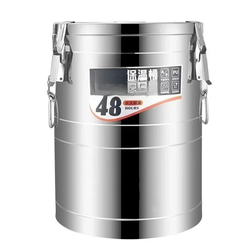 Stainless steel large-capacity commercial rice bucket canteen, super long insulation