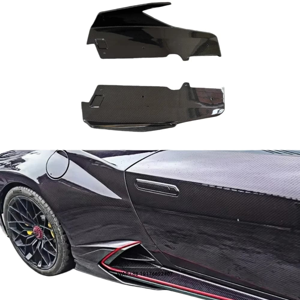 Upgraded Body Parts with V-style Dry Carbon Fiber Side Skirts and Decorative Side Skirts Suitable forLamborghini Huracan STO