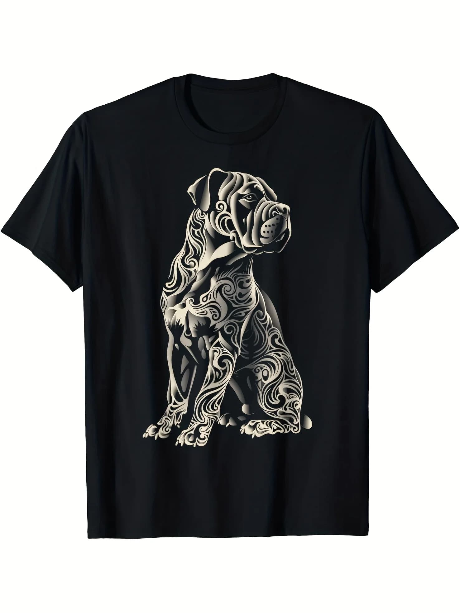 Cane Corso Dog Tribal Vintage Retro Graphic Gift Unisex T-Shirt