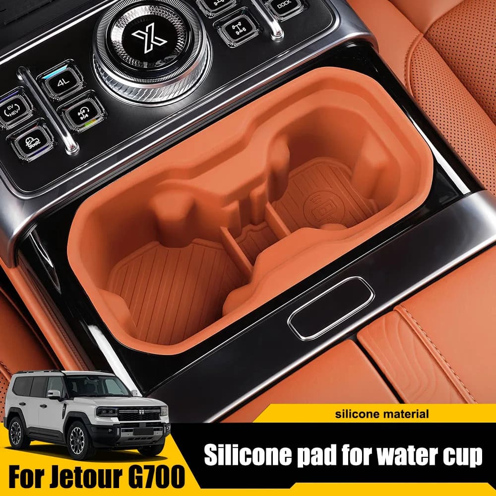 For Chery Jetour G700 2025 2026 Silicone Pad For Central Control Cup Slot Car Modification Accessories Cup Holder Anti Slip Pad