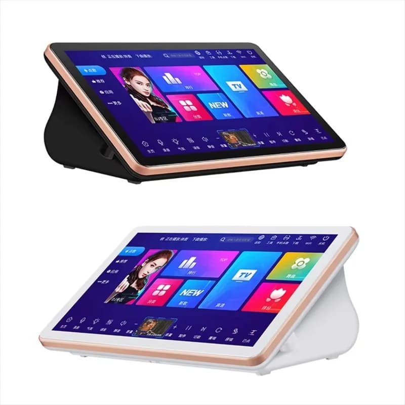 18.5'' Touch Screen Karaoke Machine System with 8TB Jukebox Amplifier And Microphones - Complete KTV Set