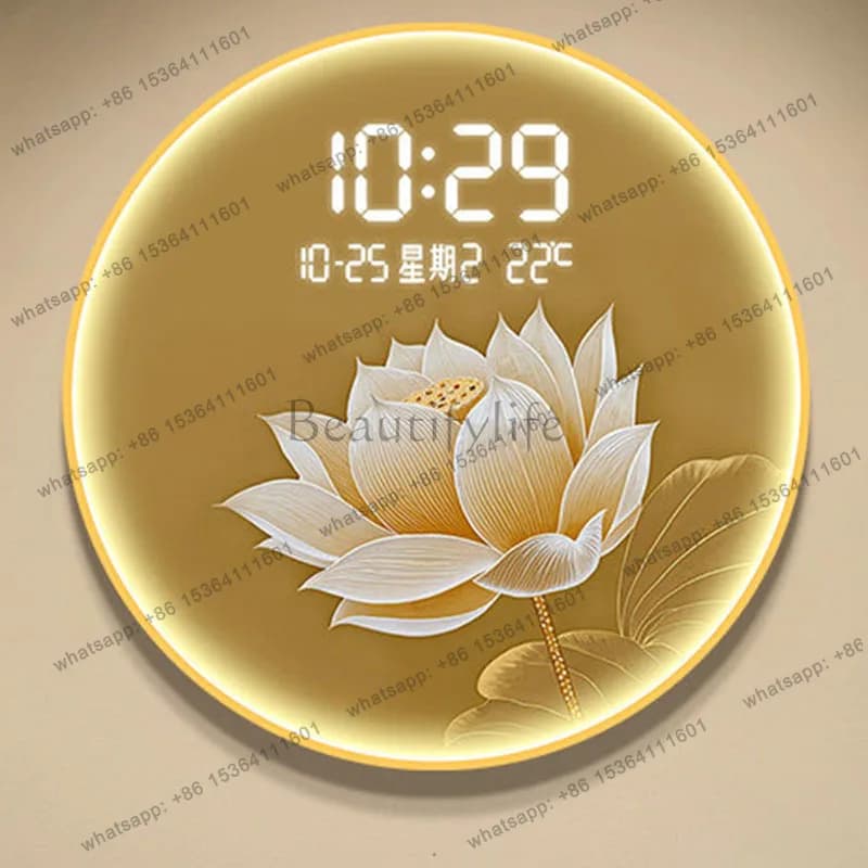 Best Sellers Round Nordic Clock Digital Wall Living Room Interior Minimalist Creative Led Wall Clocks Quartz Simple Reloj Pared