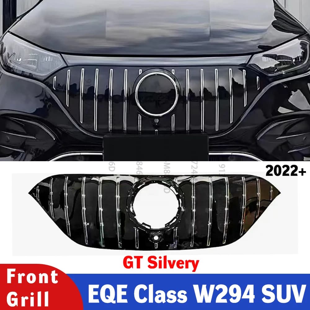 GT Style Gloss Black Front Grille for Mercedes-Benz EQE SUV W294 2022+ EQE350 450 500 & W295