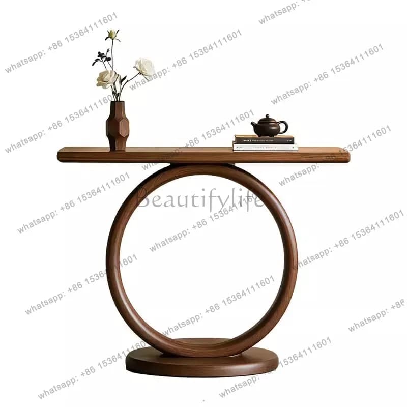 North American black walnut minimalist medieval Xuanguantai entry solid wood end view platform
