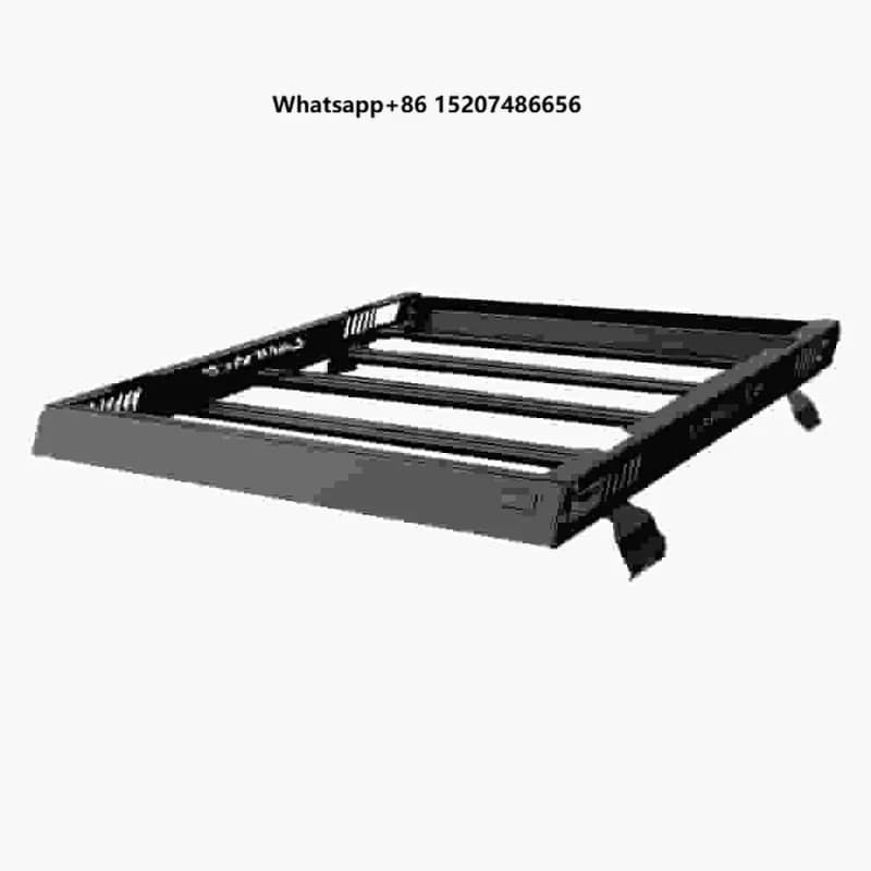 Black Aluminum Alloy Stainless Steel Roof Racks 4x4 Car Roof Rack Rust Proof Luggage Carrier 100kg Capacity for