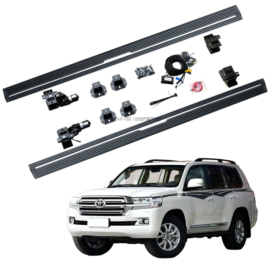 Drill-Free Installation Automatic Electric Power Side Step Running Board for  LAND CRUISER LC200 2010-2015 / 2016-2021