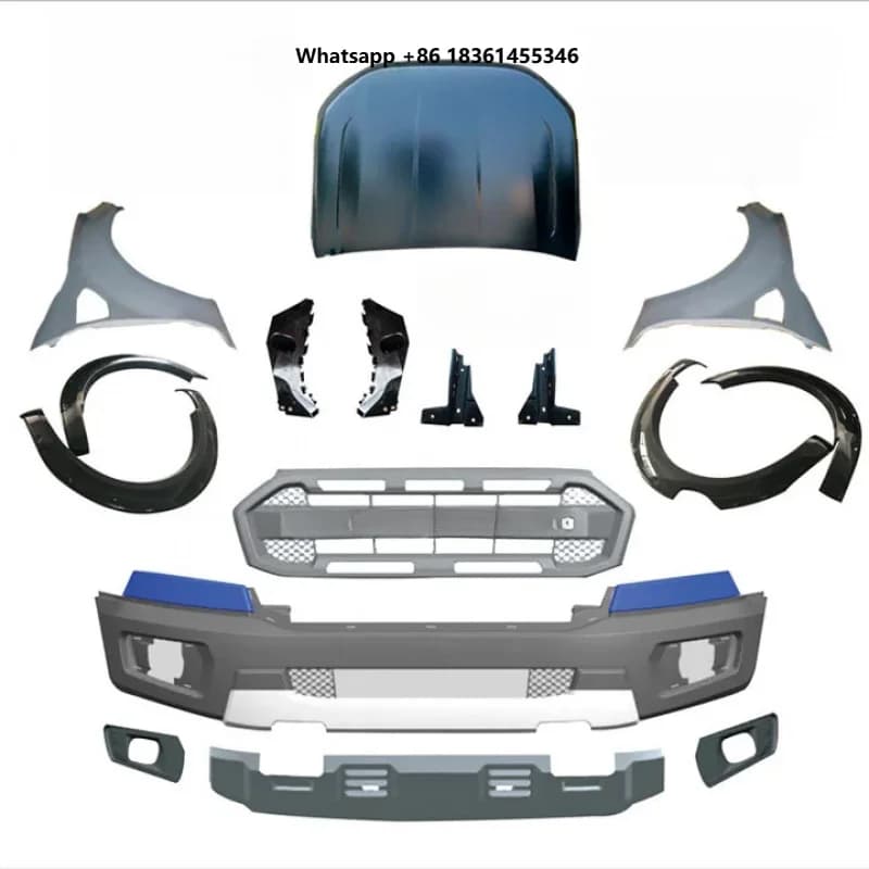 For Compatible with Ranger 2016 Updated to Raptor Design Complete Headlight Bumper Grille Set High Quality Facelift Body Kit