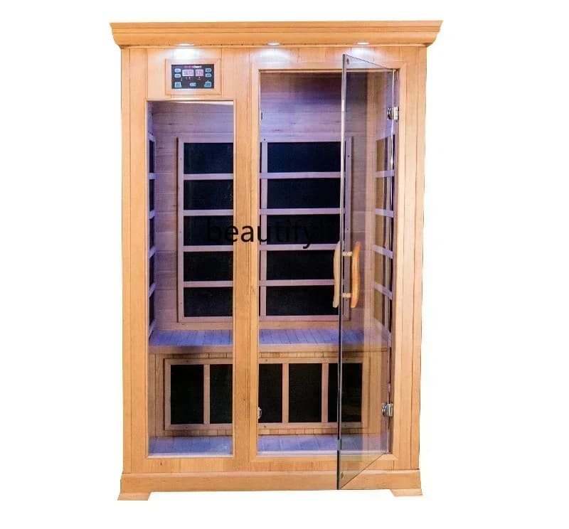 cc182R Single double, tourmaline nano-steam home far-infrared steam room sauna
