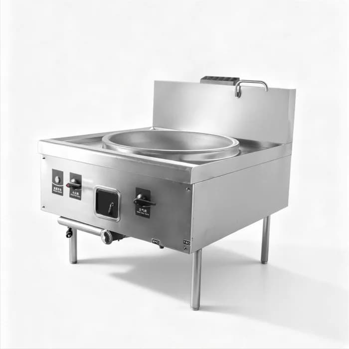 60cm 70cm 80cm 90cm 100cm Large Capacity Cooking Pot Commercial Restaurant Stainless Steel Concave Cooking Gas Cooktop