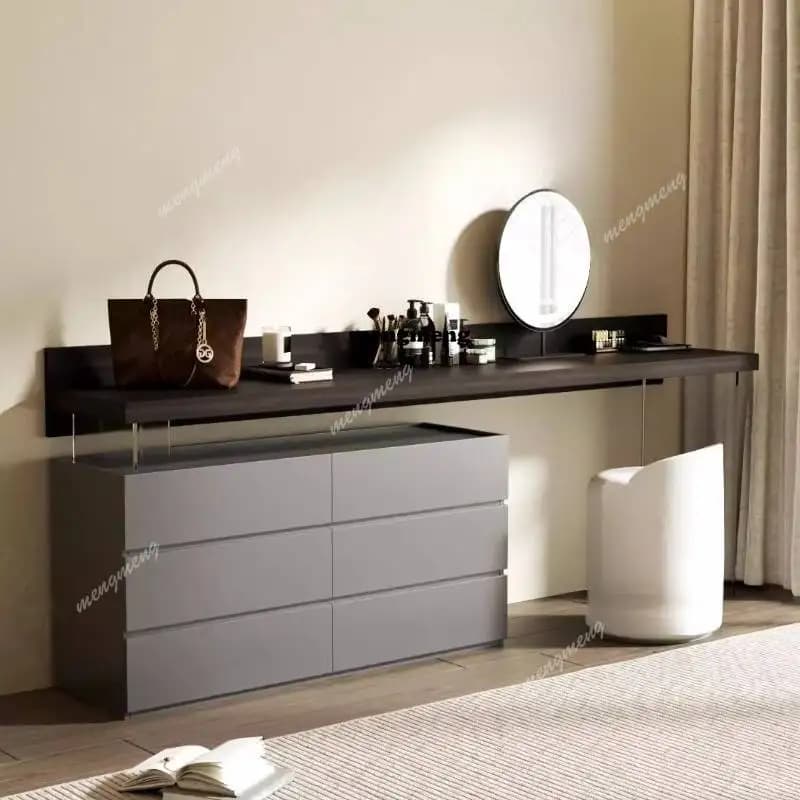 Modern Simple Makeup Vanity Desk Wooden European White Cheap Makeup Vanity Desk Mirror Corner Kaptafel Furniture For Home