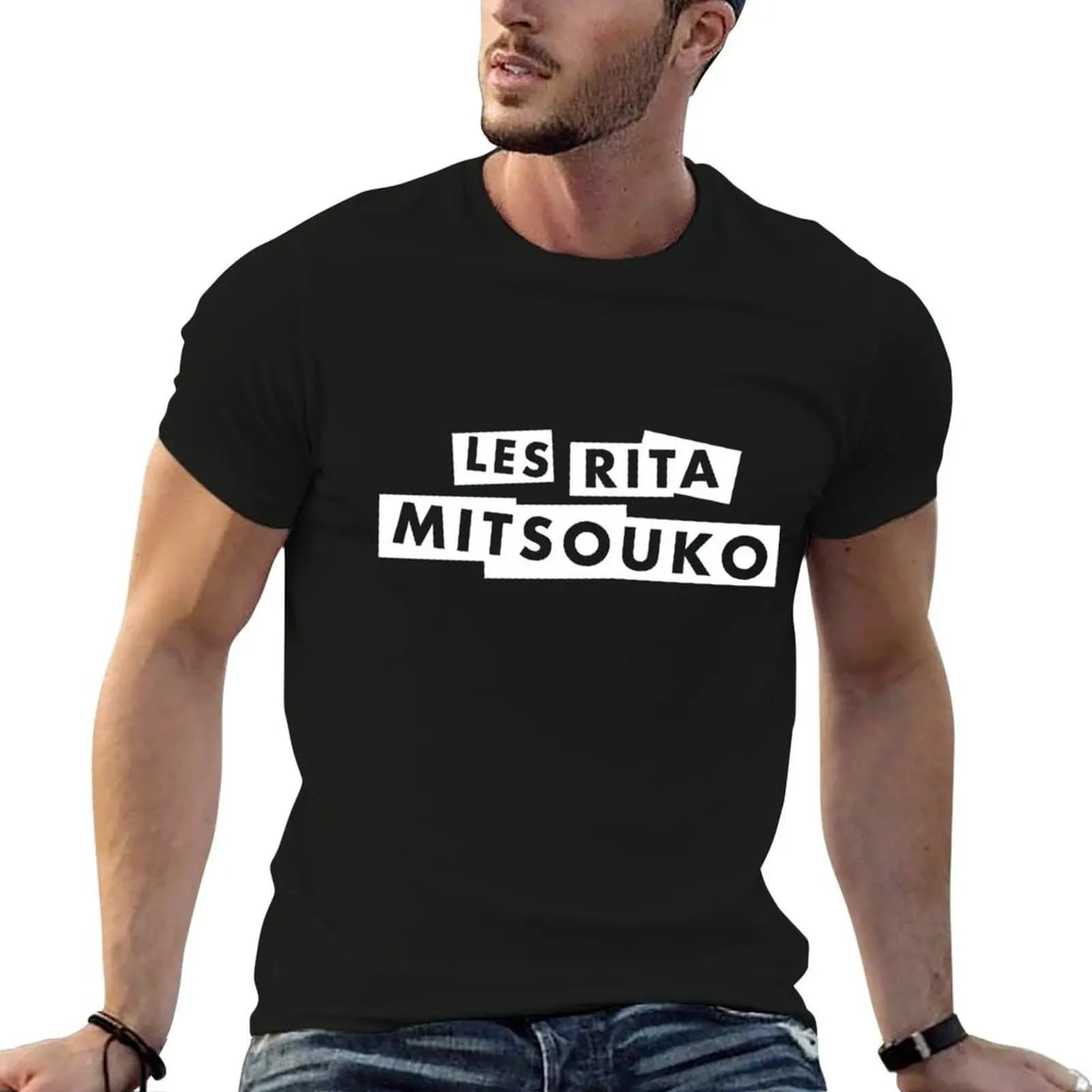 Les Rita Mitsouko T-Shirt plain anime men clothing