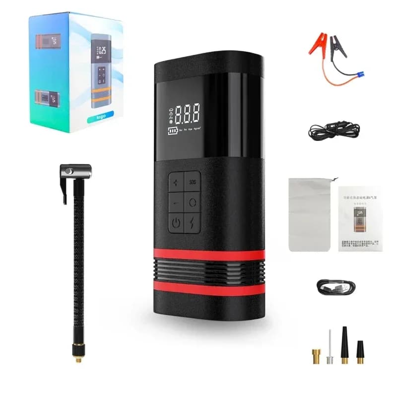 7500 mAh Portable Air Compressor  Inflator/Car Air Compressor 12v/Bicycle  Inflator Mini Electric Pump