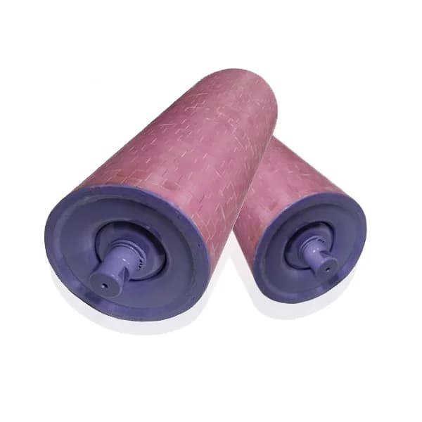 China Factory Customize Metal Belt Conveyor Roller Idler Ceramic Idler Rubber Casting Drum