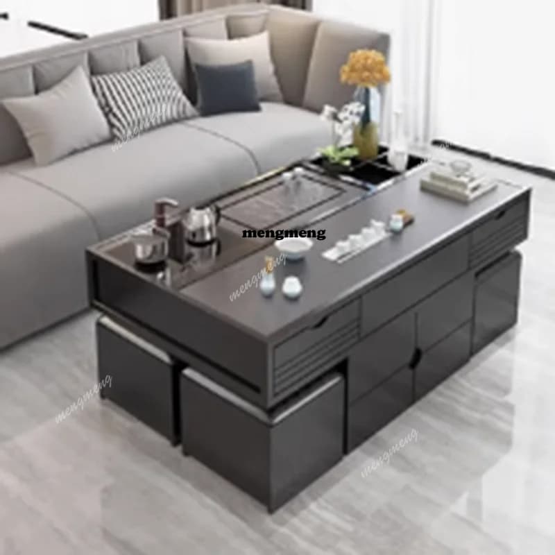 Multifunctional Coffee Table Aesthetic Chinese Unique Storage Modern Coffee Table Salon Luxury Mesa De Centro Sala Furniture