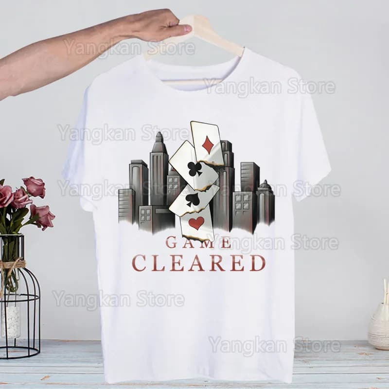Alice In Borderland Usagi Arisu Kuina Chishiya T-Shirt Men Unisex Men Tee Shirt Summer Tops Short Sleeve Vintage Style
