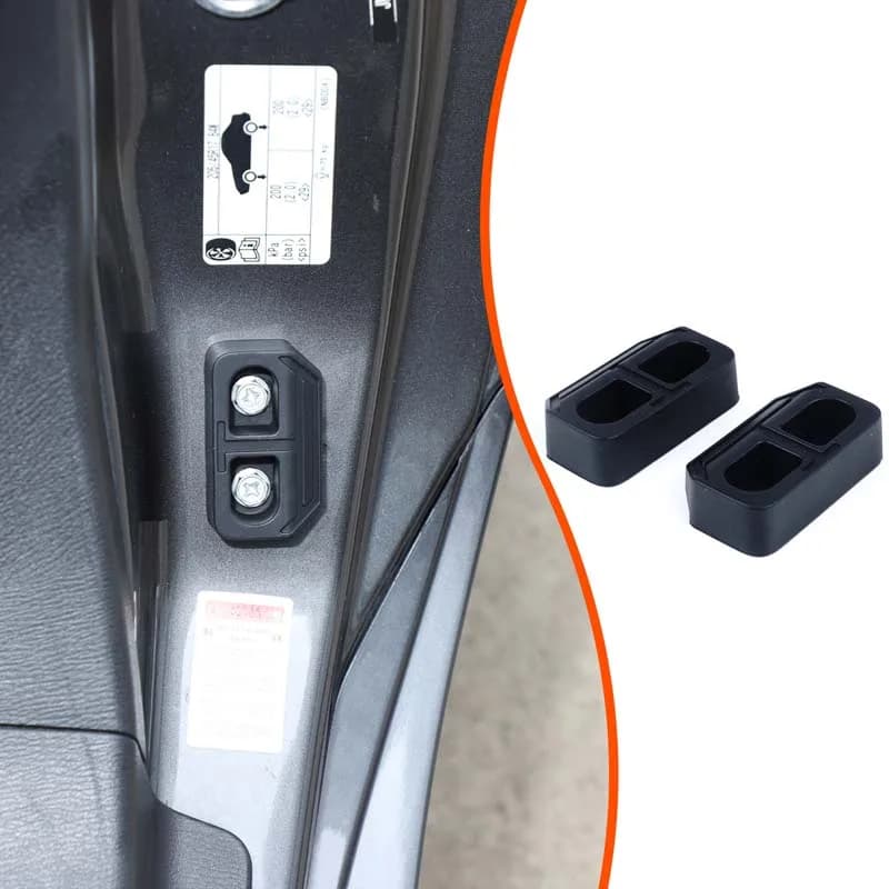 2 piece set silicone black For Mazda MX-5 Fiat  Abarth 124 2022 Car styling door bushing car decoration accessories