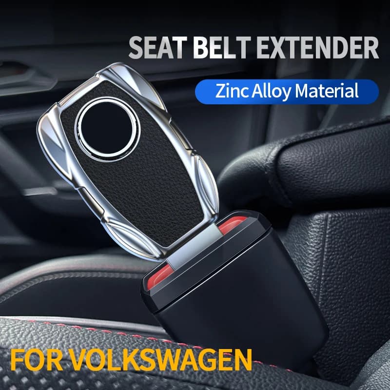 For Volkswagen Tiguan Taos T‑Roc Touareg Golf Passat Jetta Zinc Alloy Car Seat Belt Extender Clip Quick Release Safety Buckle