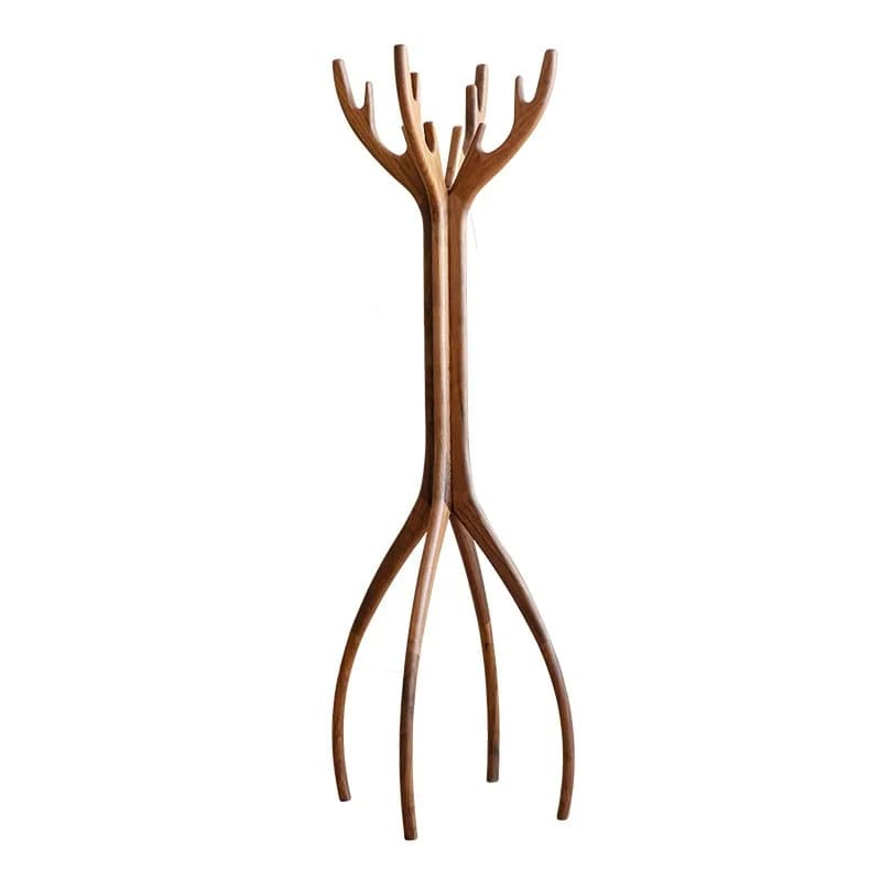 North American black walnut coat rack, Nordic Italian foyer hanger floor clothes rack