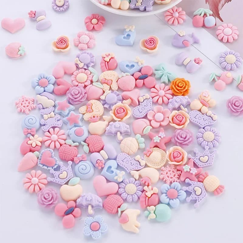 Resin Flatback Gadgets for DIY Scrapbook, Stylish Mixed, Beautiful Gadgets, Lovely Hair Accessories, Kawaii Decorations, 30 Pcs