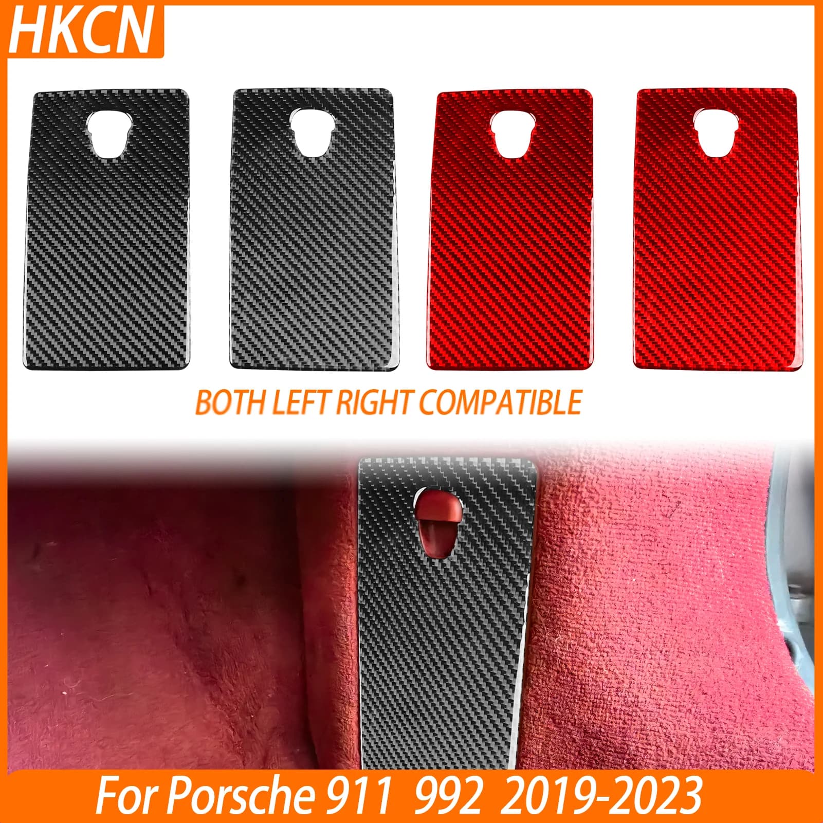 For Porsche Boxster Cayman 911 992 201-2023 Car Accessories Carbon Fiber Driver OBD Connector Interior Cover Stickers Trim