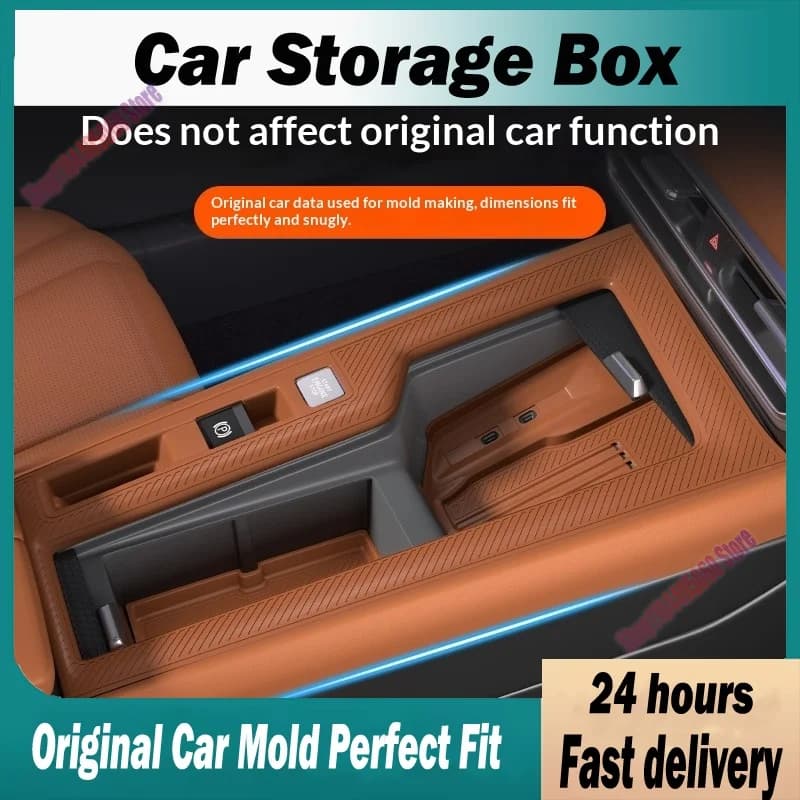 Car Interior Modified Accessories Center Console Full Wrap Silicone Anti-slip Protective Pad for VW Magotan B9 2024 Dustproof
