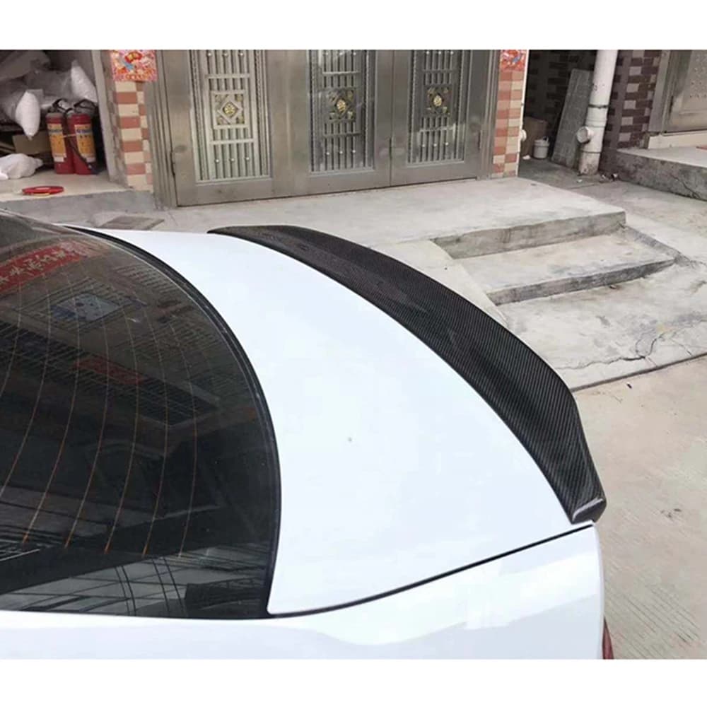 For AUDI A4 B8.5 Sedan Carbon fiber FRP glossy black Rear Spoiler Trunk Wing 2013-2016