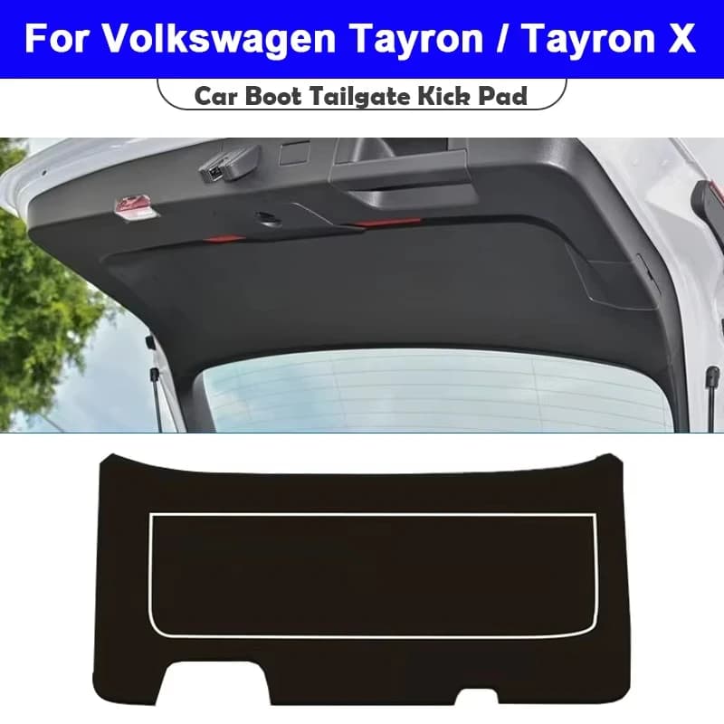 For Volkswagen Tayron Tayron X 2022-2025 Trunk Tailgate Guard Pad Leather Rear Trunk Door Protective Car Interior Accessories﻿