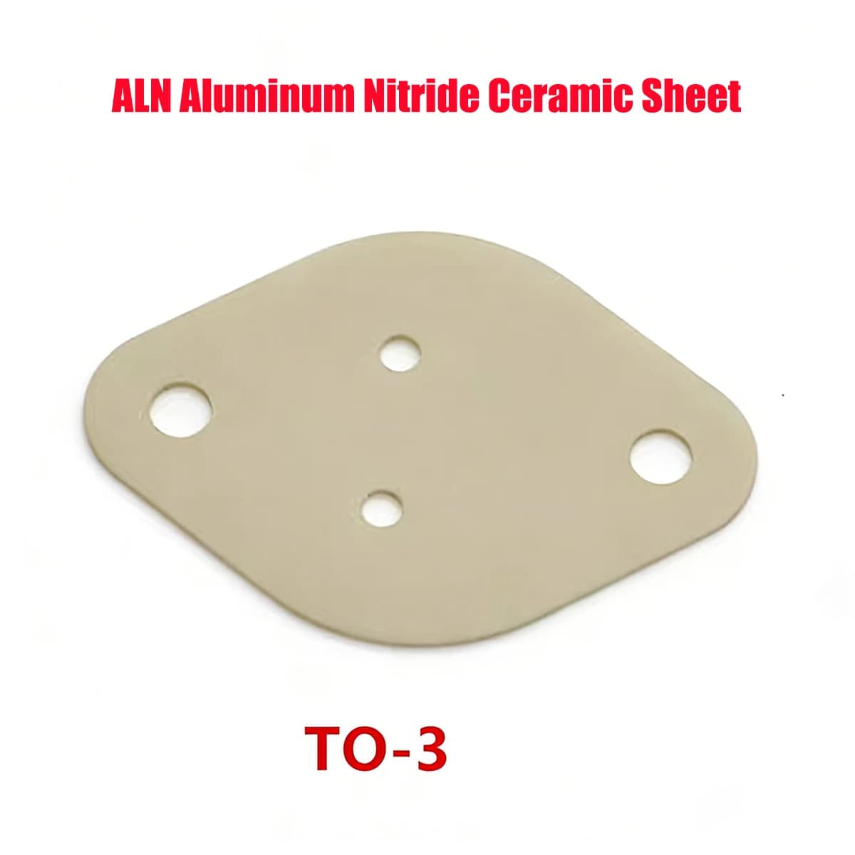 AlN Ceramic Substrates High Thermal Conductivity  for TO-3 MOSFET Semiconductor Cooling Applications