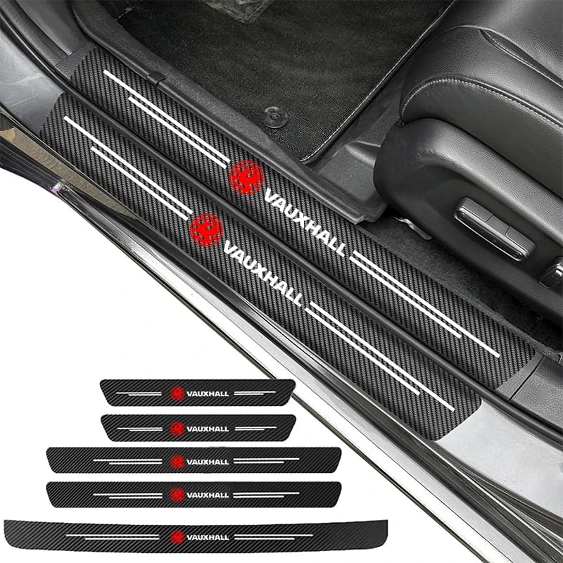 Carbon Fiber Car Stickers Anti Scratch Trunk Bumper Sticker For Opel Vauxhall Corsa Astra Vectra Signum
