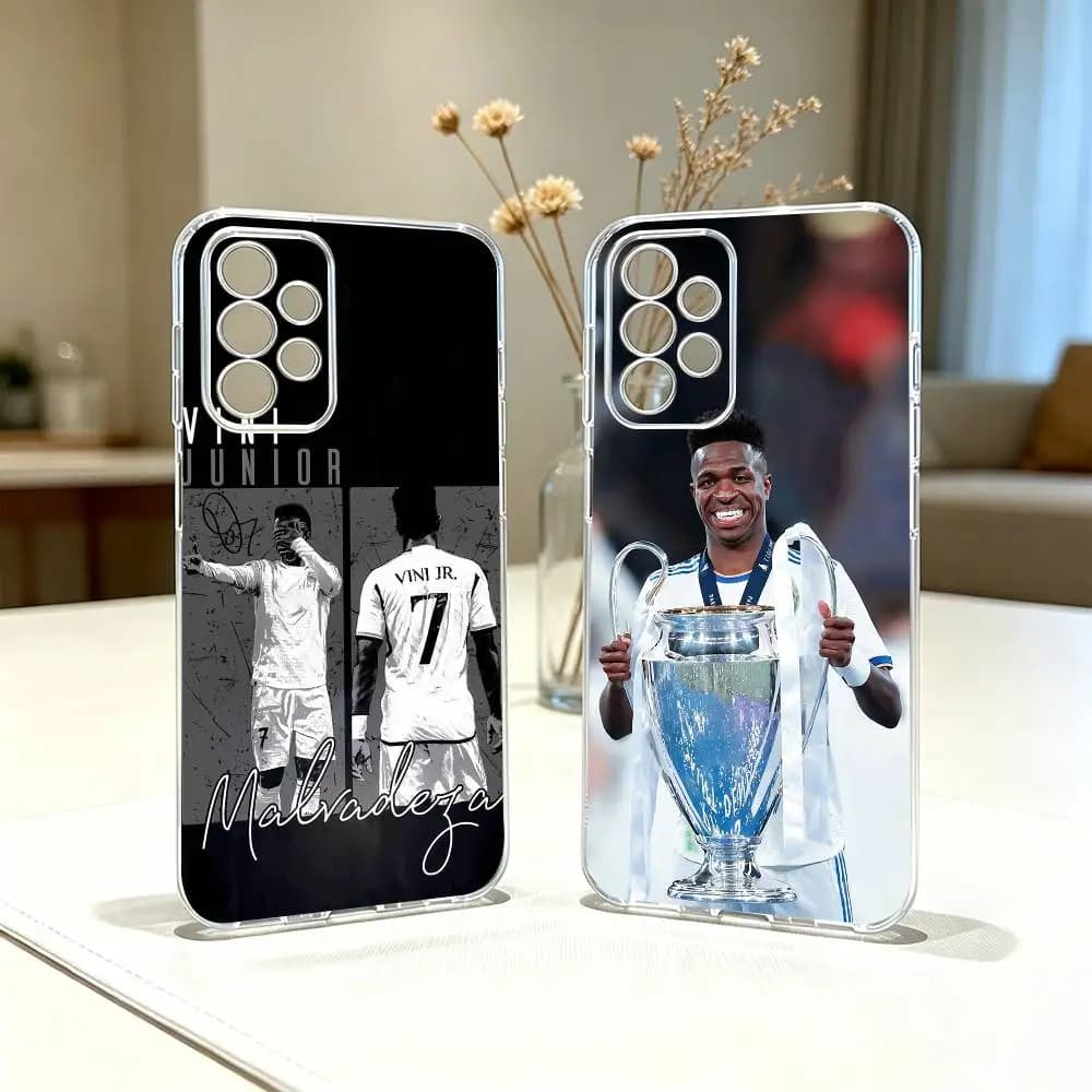 Football V-Vinicius Junior   Phone Case For Samsung S25,S24,S21,S22,S23,S30,Ultra,S20,Plus,Fe Transparent Cover
