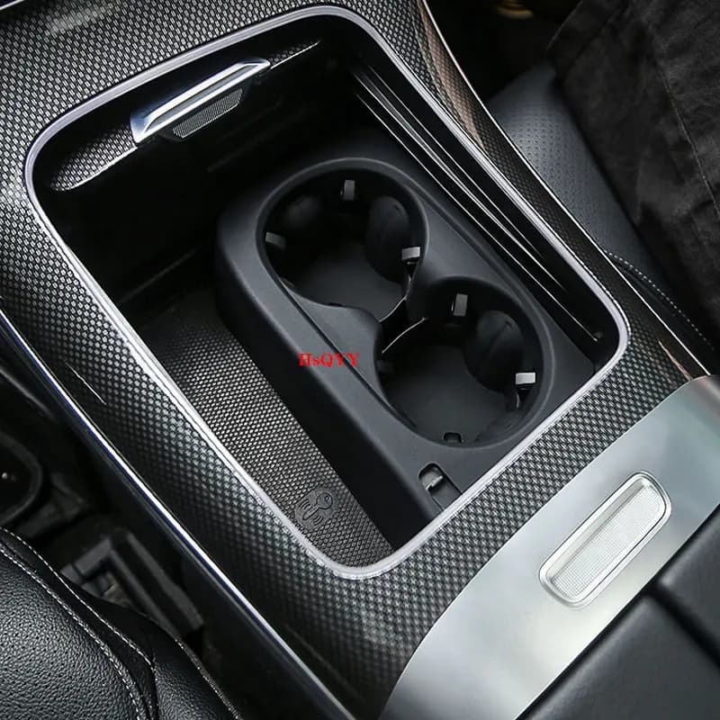 For Mercedes Benz C Class W206 22-24 Central Control Water Cup Cushion Modified Interior Water Cup Anti slip Silicone Cushion