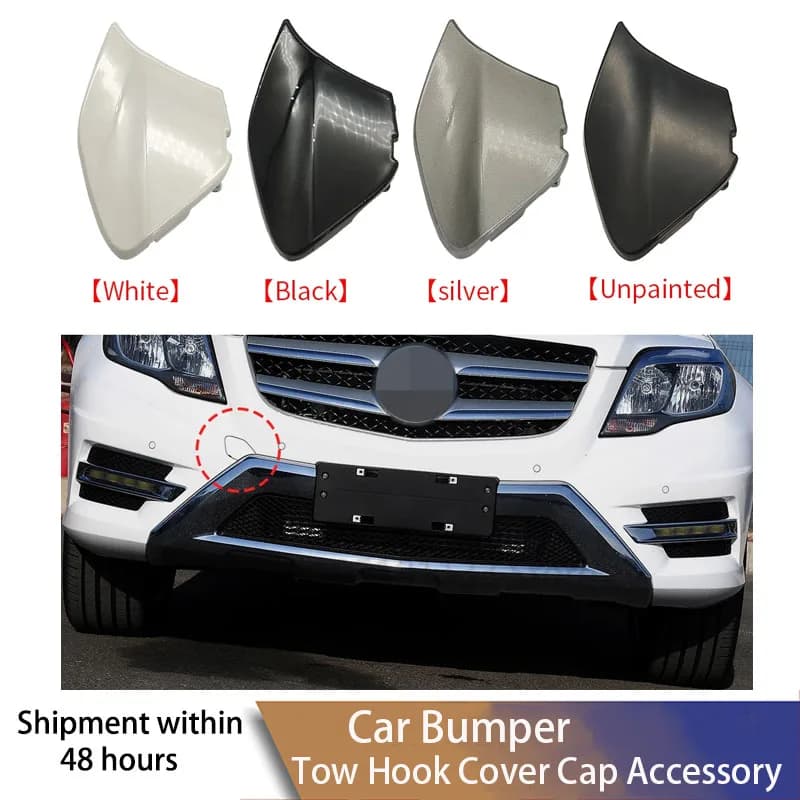 For Mercedes X204 GLK Class 2015 Front Bumper Tow Hook Cover 2048851424 Dual Colors Available GLK260 GLK300