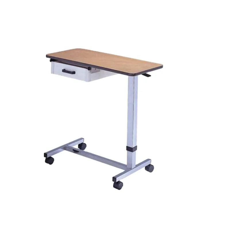 Stainless steel rehabilitation supplies hospital equipment food table removable with drawers