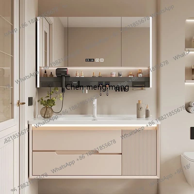 Vanity Space Saver Cupboard Organizer Bathroom Storage Mirror Sink Cabinet Display Closet Drawers Archivadores Salon Furniture