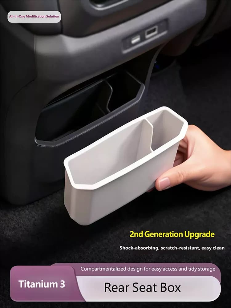 For BYD Leopard 3 Titanium 3 2025 2026 Garbage storage box for the rear air outlet of car interior decoration accessories