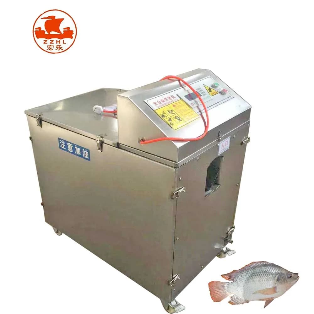 Automatic Fish Scaling and Gutting Machine Fish Scale Remover Fish Cleaning Machine