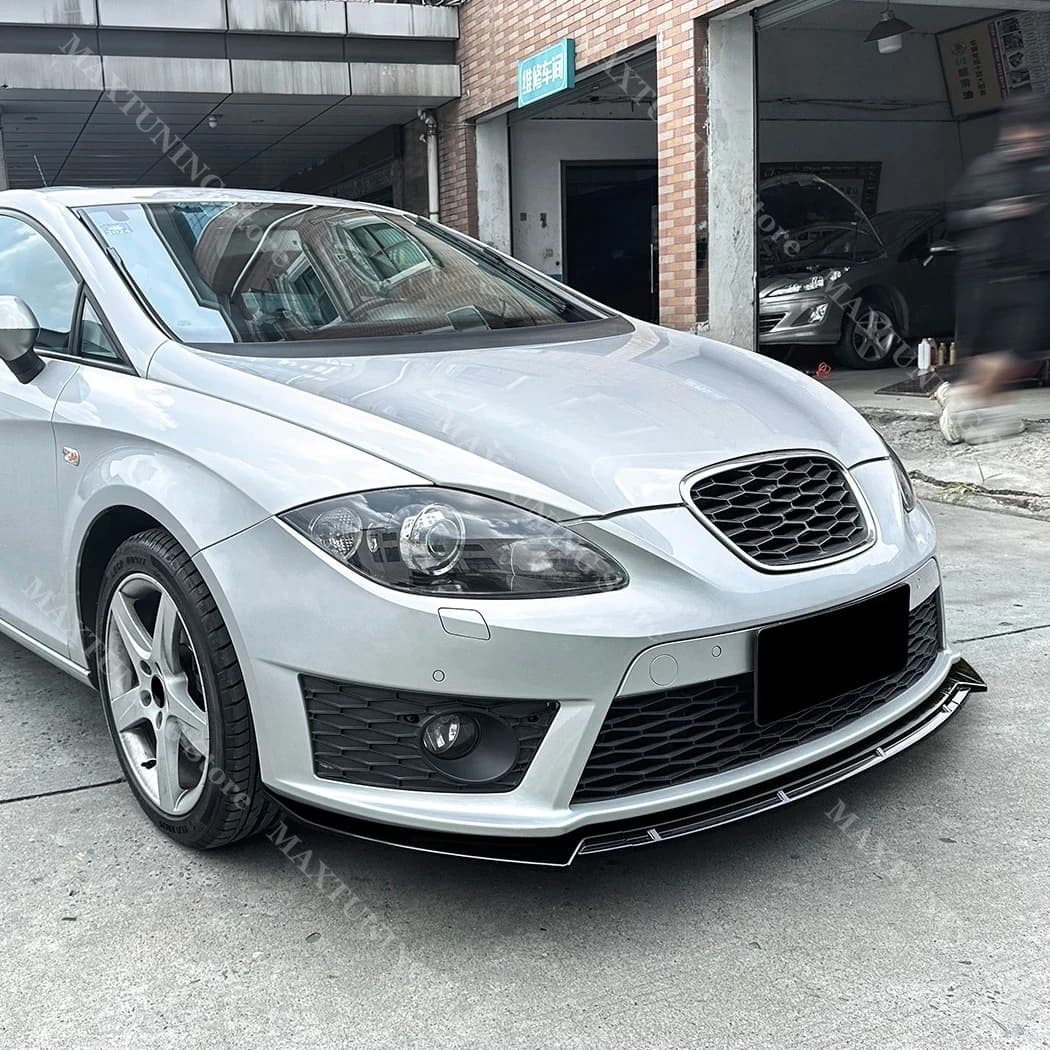 Maxton Style Front Bumper Lip Splitter Spoiler for Seat Leon Cupra R & TDI FR & TFSI FR MK2 2009-2012 Facelift Body Kits Tuning