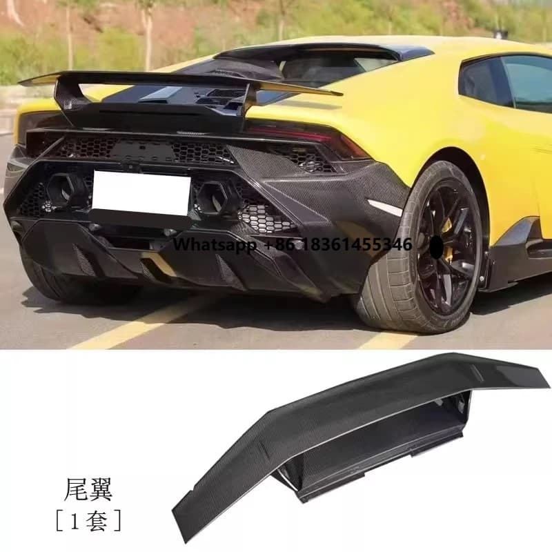For LP580 L610 Modified Carbon Fiber Tail Wing New Style Rear Spoiler Car Auto Accessories