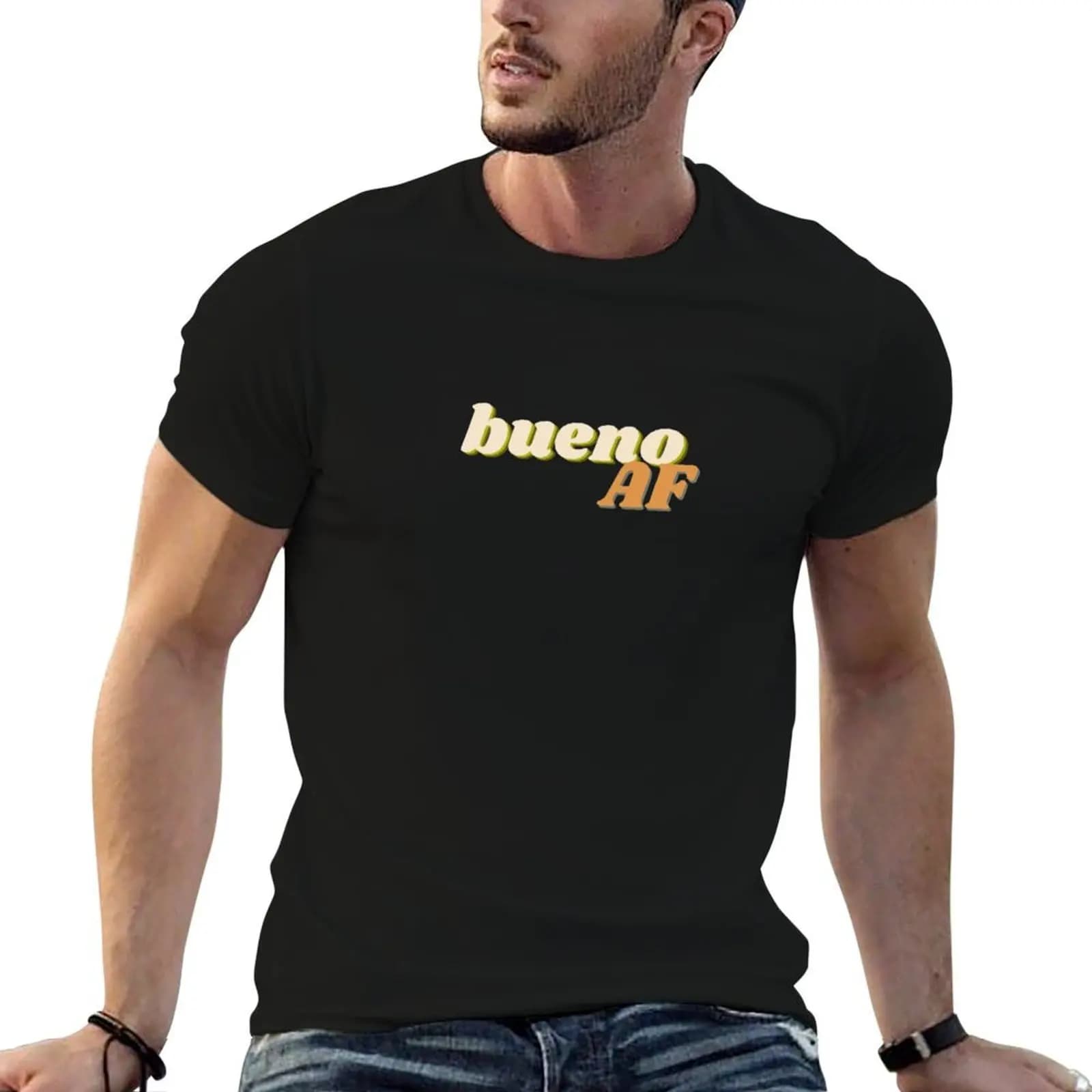 Bueno AF T-Shirt anime clothes Funny t-shirt mens graphic t-shirts pack